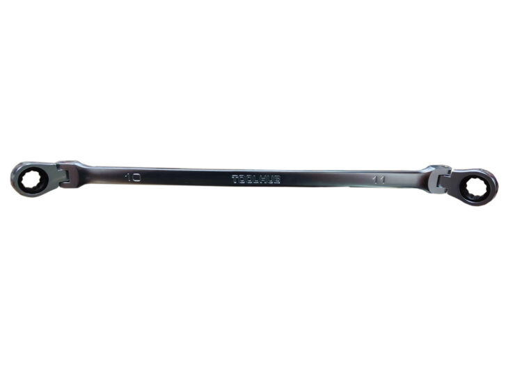 11035 | LLAVE DE CARRACA DOBLE DE CABEZA FLEXIBLE - 10 X 11MM