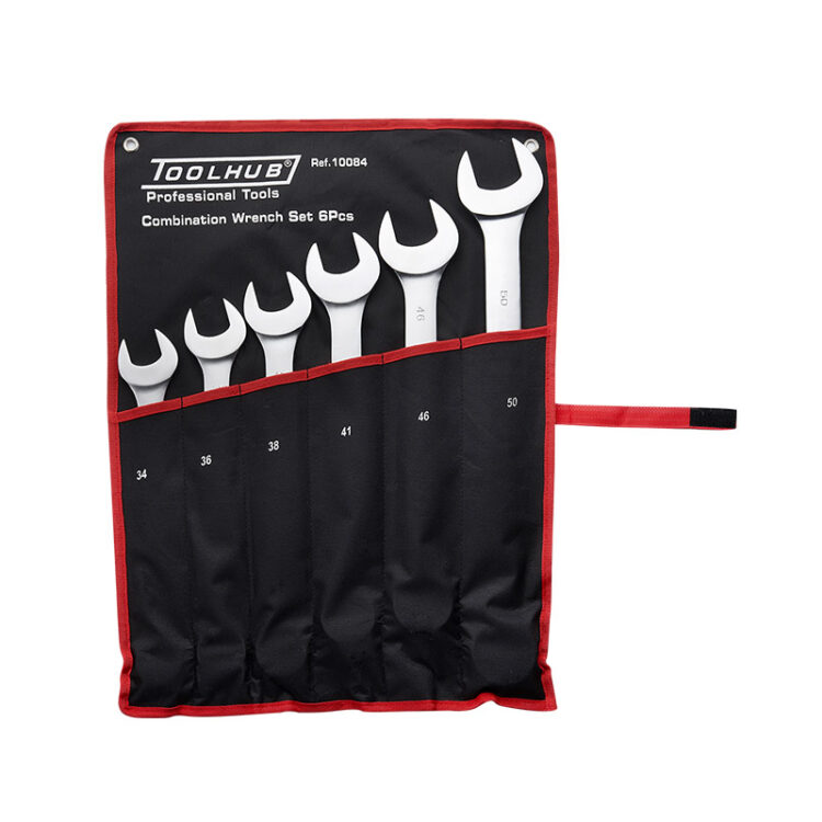 10084 | JUEGO DE LLAVES COMBINADA 6 PIEZAS (34,36,38,41,46,50MM)