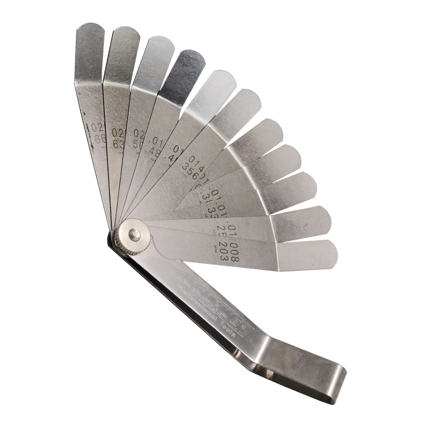 10200 | JUEGO DE GALGAS 12 HOJAS, ACODADAS A 30?, LARGO: 100MM / 4"