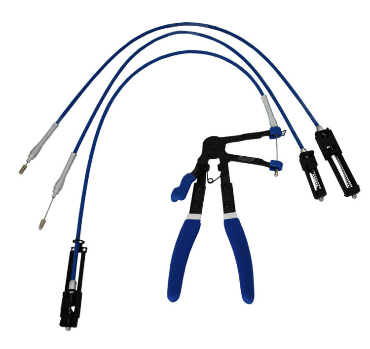 10252 | JUEGO DE ALICATES PARA ABRAZADERAS CON CABLE INTERCAMBIABLE - 4PZS
