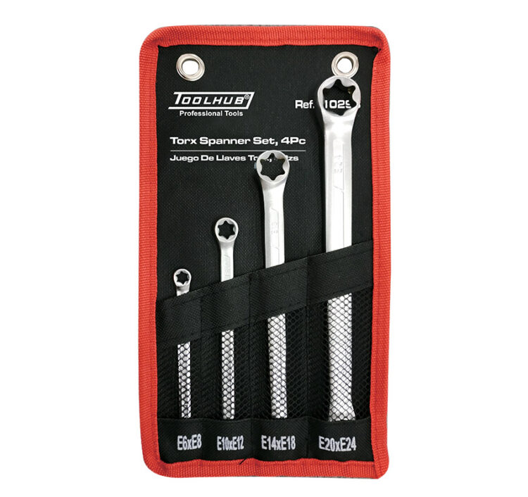 10293 | JUEGO LLAVES TORX PLANAS 4PZS