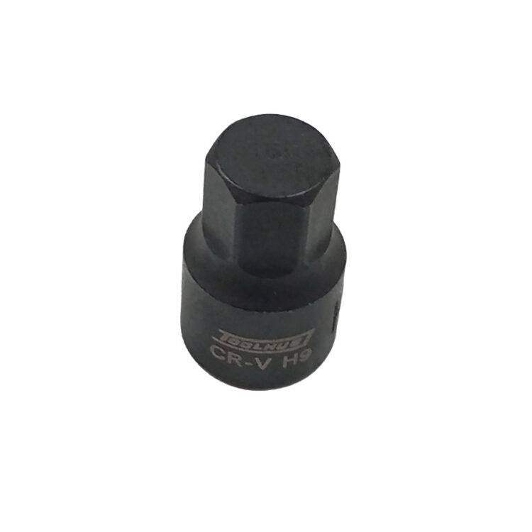 10744 | PUNTA HEX CORTA PARA CALIPER DE FRENOS 1/4? DR. 9H X 20MM.