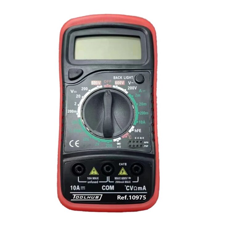 10975 | MULTIMETRO DIGITAL CON COMPROBADOR TEMPERATURA