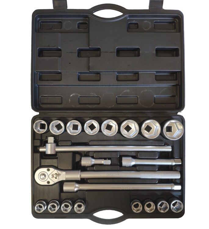 10976 | JUEGO AUTOCLE 3/4" 6 CARAS 21PZS.