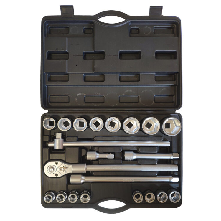 10977 | JUEGO AUTOCLE 3/4" 12 CARAS 21PZS.