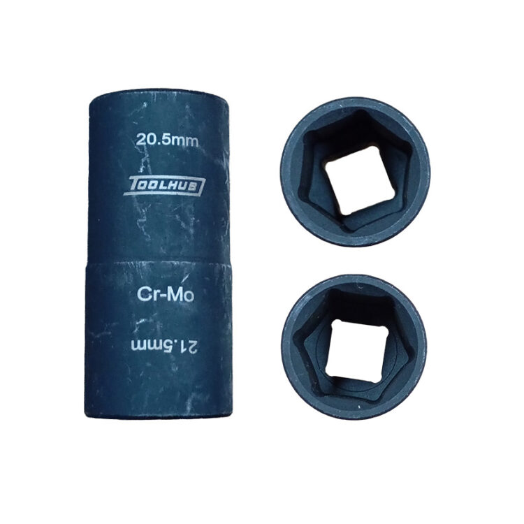 11081 | VASO REVERSIBLE PARA TUERCAS DA?ADAS. 20.5MM/ 21.5MM 6 CARAS 1/2" DR.