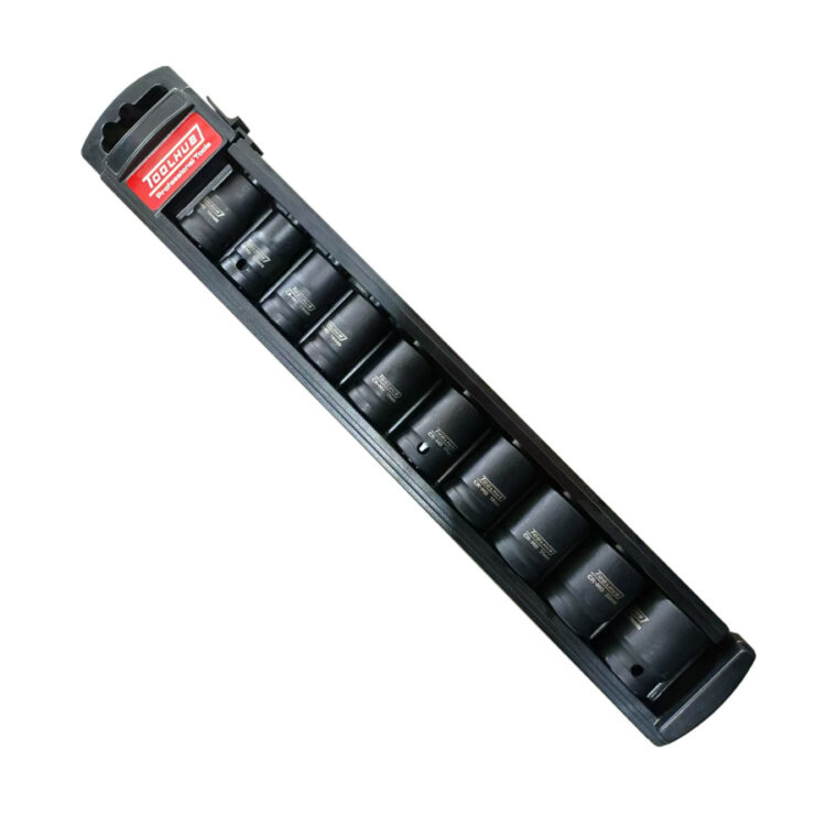 11306 | JUEGO VASOS DE IMPACTO CORTOS 1/2"DR. 6 CARAS 10PZS.