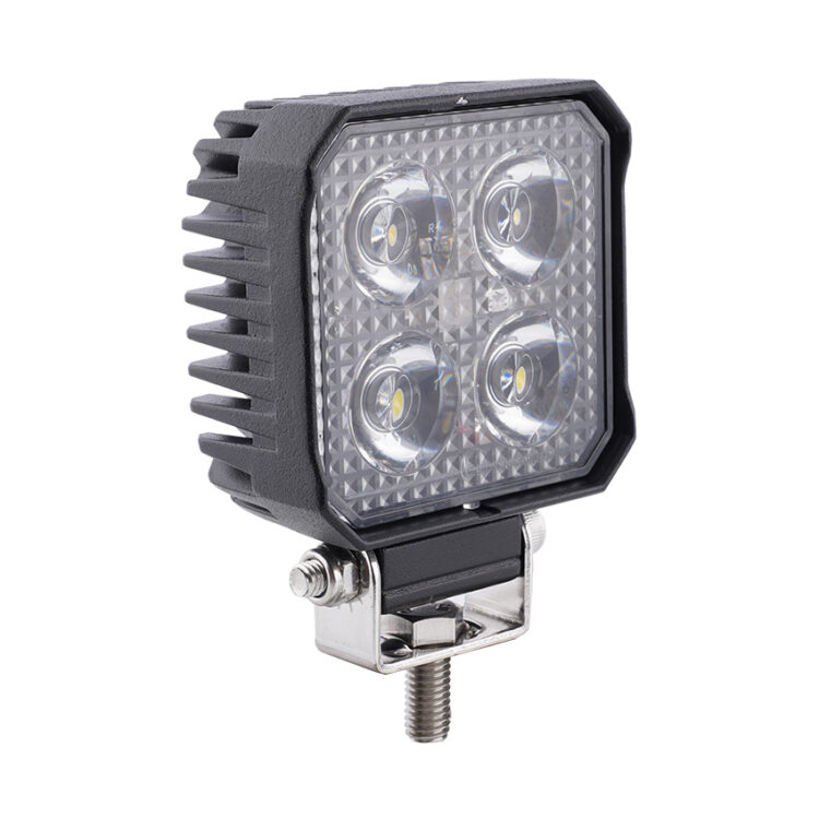 11336 | FARO DE TRABAJO CUADRADO 10W X4 LEDS SMD 2500LM CON SOPORTE.