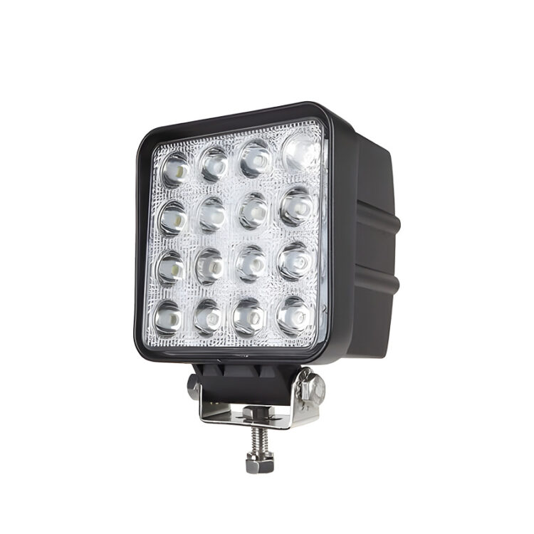 11340 | FARO DE TRABAJO CUADRADO 1W X16 LEDS SMD 4000LM CON SOPORTE.