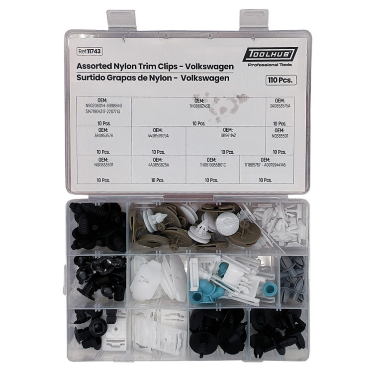 SURTIDO GRAPAS DE NYLON-VOLKSWAGEN 110PCS