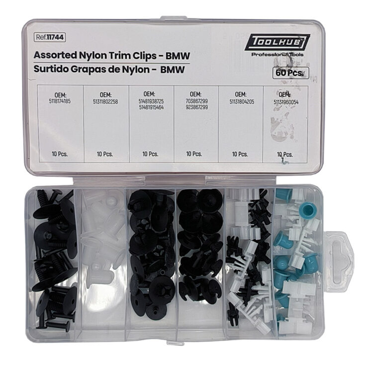 SURTIDO GRAPAS DE NYLON-BMW 60PCS
