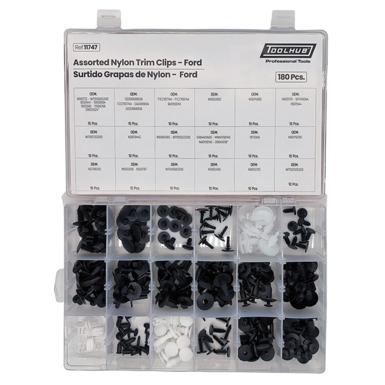 SURTIDO GRAPAS DE NYLON-FORD 180PCS