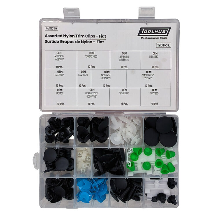 SURTIDO GRAPAS DE NYLON-FIAT 120PCS