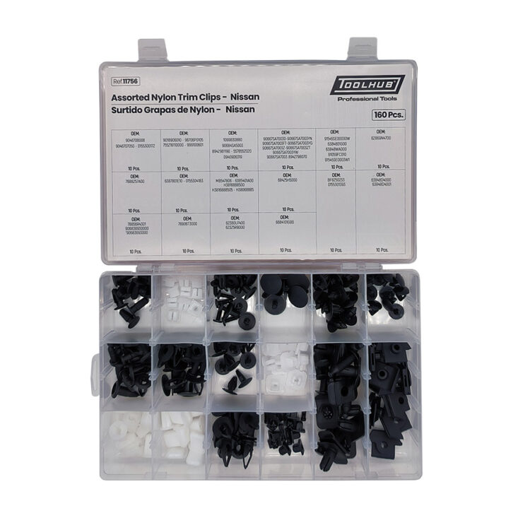 SURTIDO GRAPAS DE NYLON-NISSAN 160PCS
