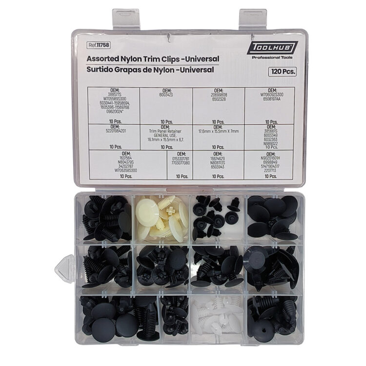 SURTIDO GRAPAS DE NYLON-UNIVERSAL 120PCS