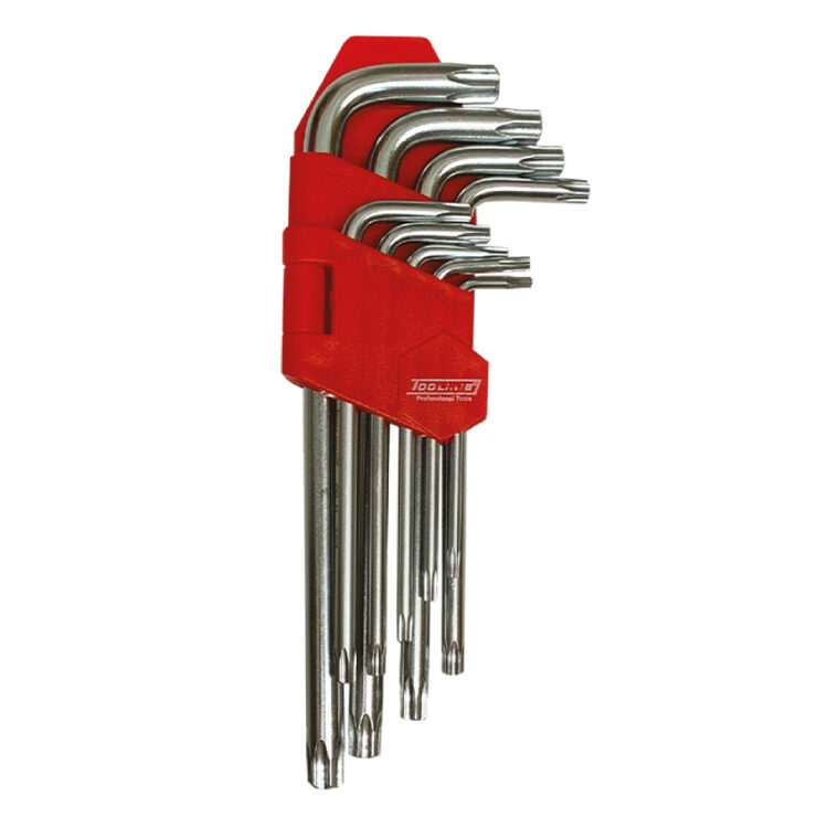 1176 | JUEGO DE LLAVES TORX, 9PZS, T10 - T50