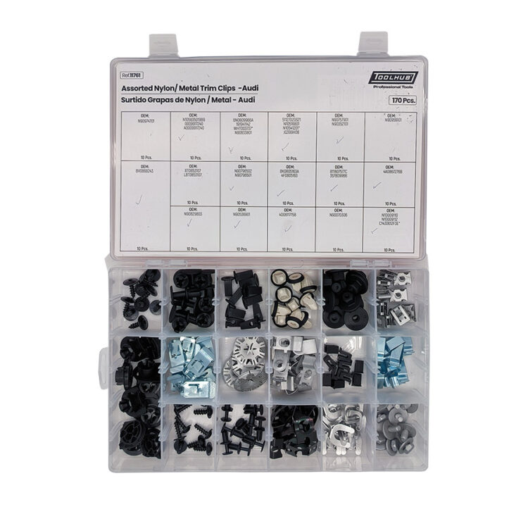 SURTIDO GRAPAS DE NYLON-AUDI 170PCS