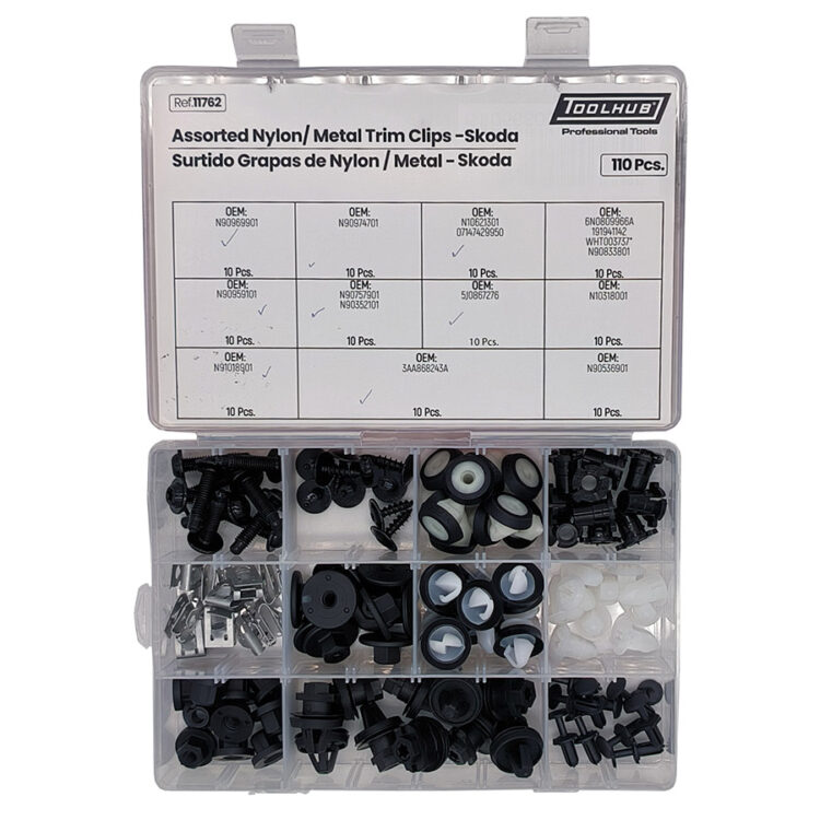 SURTIDO GRAPAS DE NYLON-SKODA 110PCS