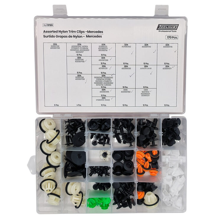 SURTIDO GRAPAS DE NYLON-MERCEDES 170PCS
