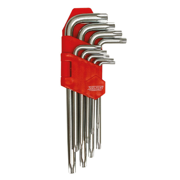 1177 | JUEGO DE LLAVES TORX INVIOLABLES 9 PZS