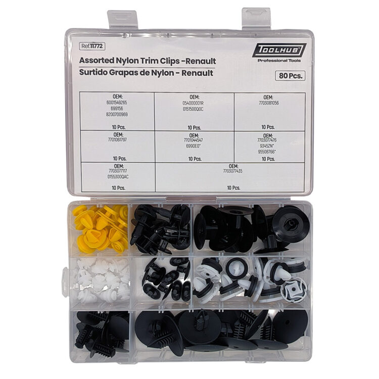 SURTIDO GRAPAS DE NYLON-RENAULT 80PCS