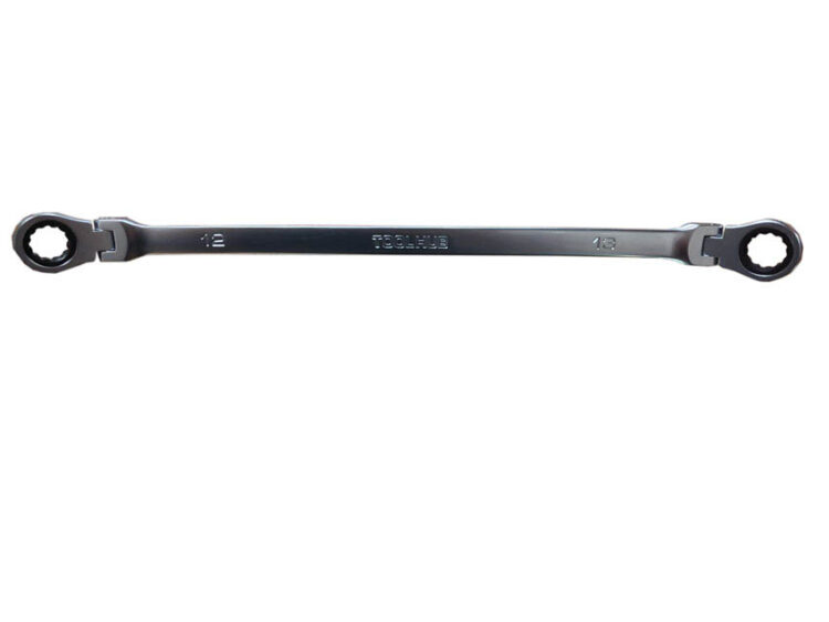 11036 | LLAVE DE CARRACA DOBLE DE CABEZA FLEXIBLE - 12 X 13MM