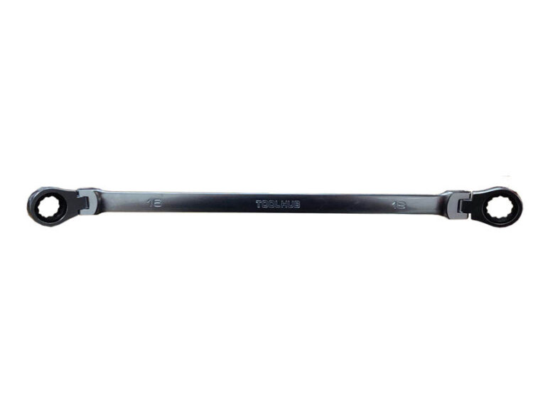 11038 | LLAVE DE CARRACA DOBLE DE CABEZA FLEXIBLE - 16 X 18MM