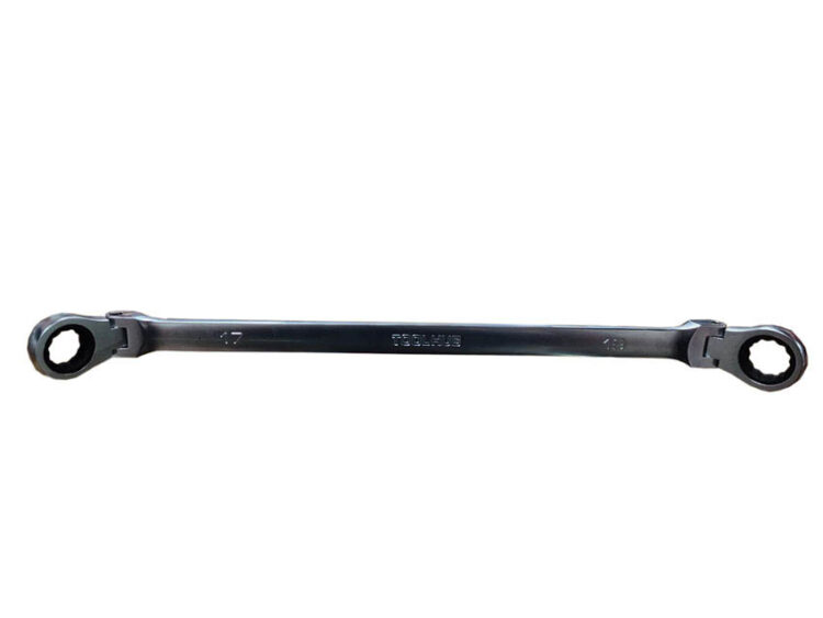 11109 | LLAVE DE CARRACA DOBLE DE CABEZA FLEXIBLE - 17 X 19MM