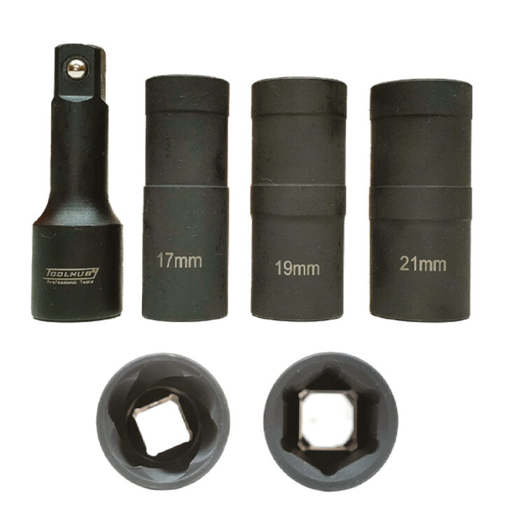 9130 | JUEGO DE VASOS ESTRIADOS DE 6 CARAS PARA RUEDAS