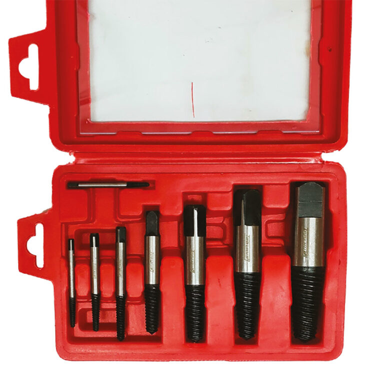 9423 | JUEGO DE EXTRACTORES DE TORNILLOS ROTOS 8 PZAS