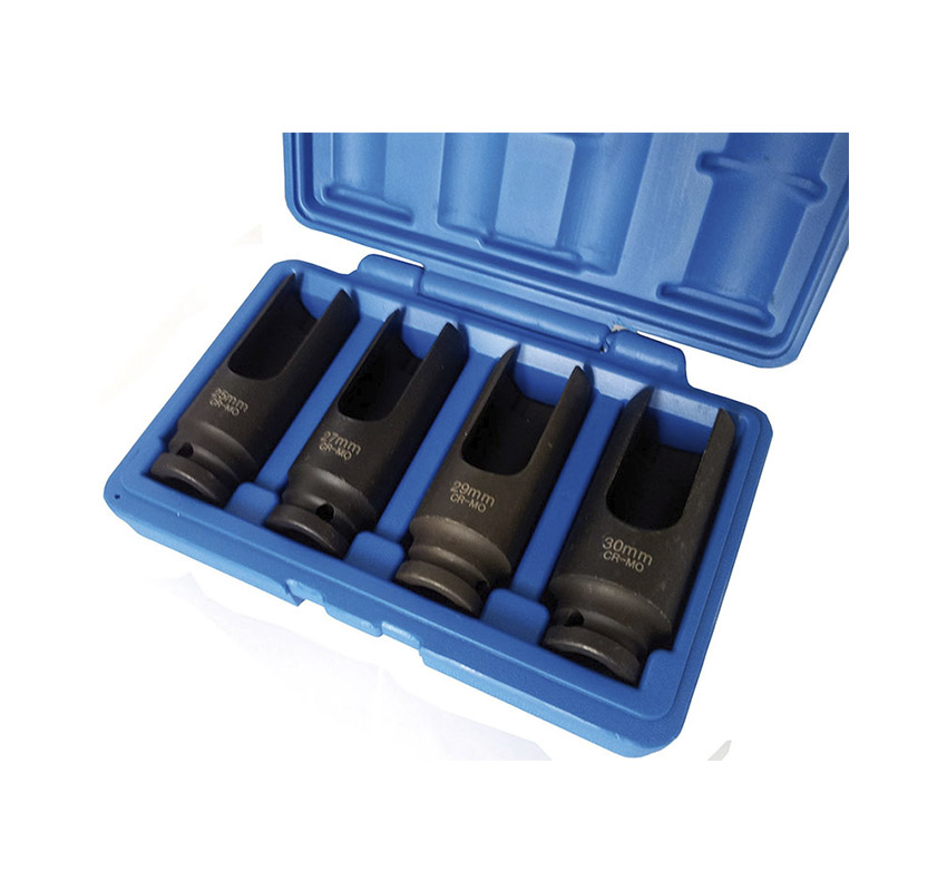 9469 | JUEGO DE VASOS 1/2" PARA INYECTORES SIEMENS Y BOSCH 4 PZAS.