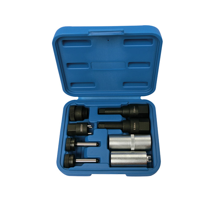 9673 | JUEGO DE UTILES PARA REPARACION DE INYECTORES DIESEL CR - 8 PZS