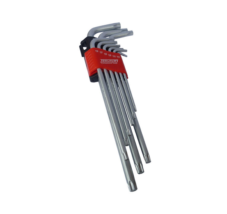 9812 | JUEGO DE LLAVES TORX EXTRALARGA / MAGNETICA 9 PZS.