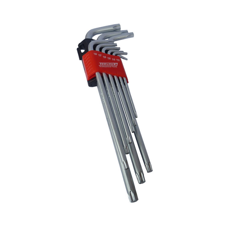 9812 | JUEGO DE LLAVES TORX EXTRALARGA / MAGNETICA 9 PZS.