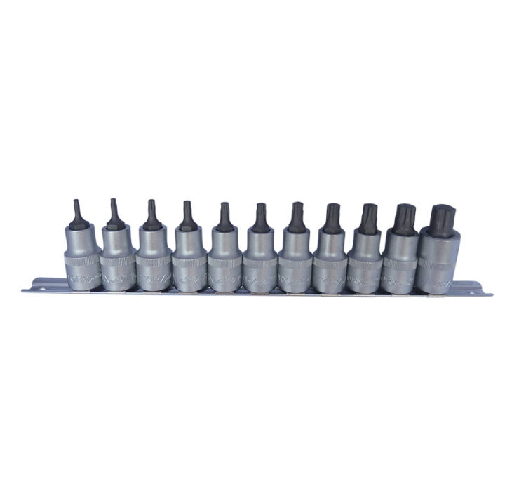 9888 | JUEGO DE PUNTAS EN VASOS TORX PLUS - 1/2"", 11 PZS.