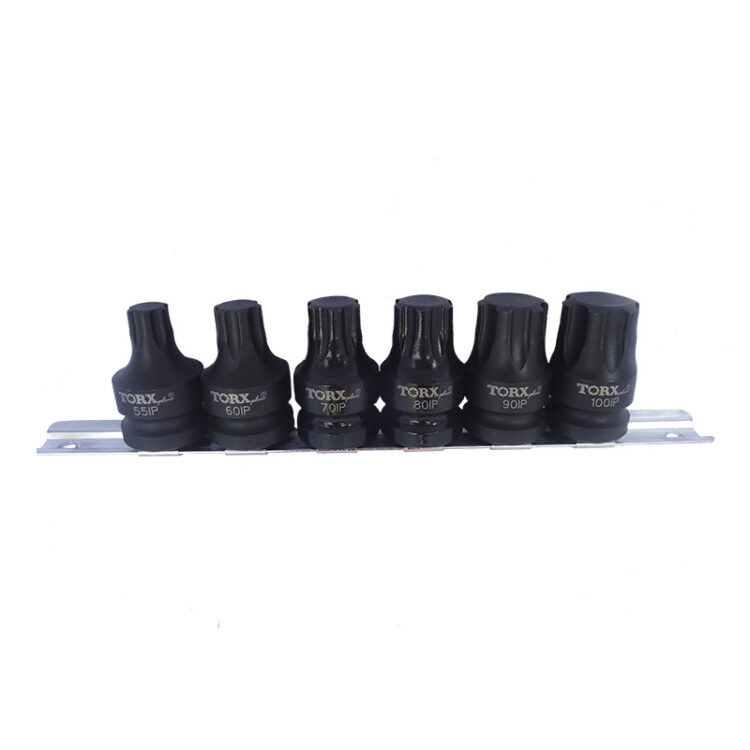 9890 | JUEGO DE PUNTAS DE IMPACTO TORX PLUS - 1/2"", 6 PZS.