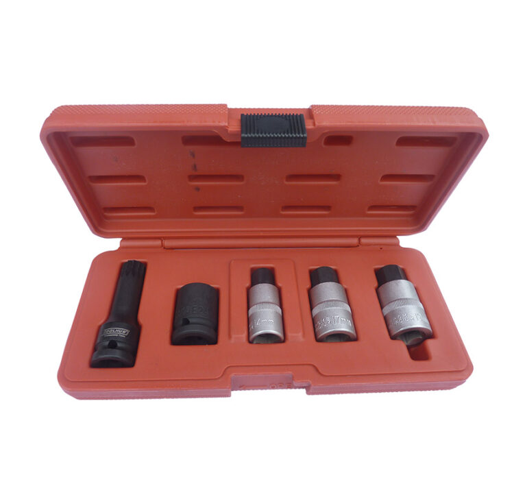 9901 | JUEGO DE VASOS Y PUNTAS PARA BUJES - MERCEDES / VAG, 1/2"", 5 PZS