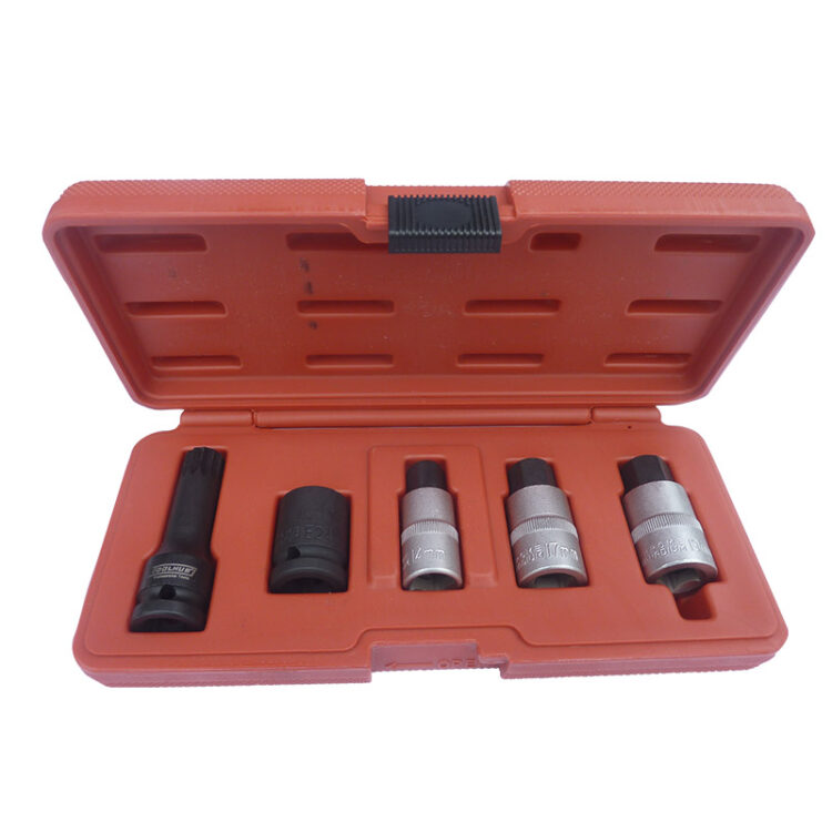 9901 | JUEGO DE VASOS Y PUNTAS PARA BUJES - MERCEDES / VAG, 1/2"", 5 PZS