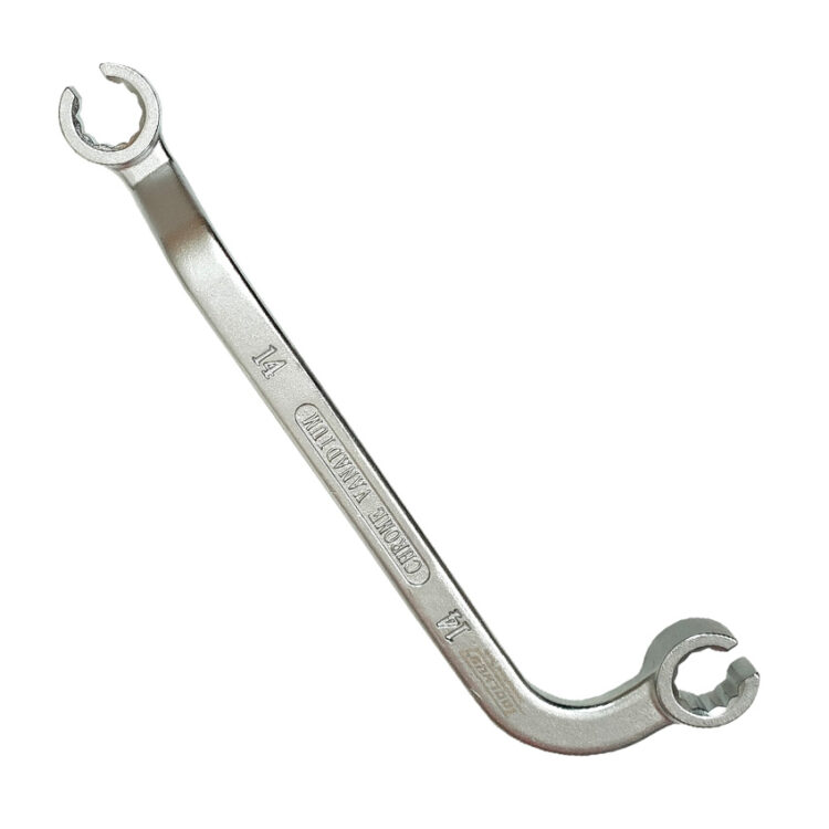 LLAVE ABIERTA DOBLE PARA INYECTORES DIESEL,14MM
