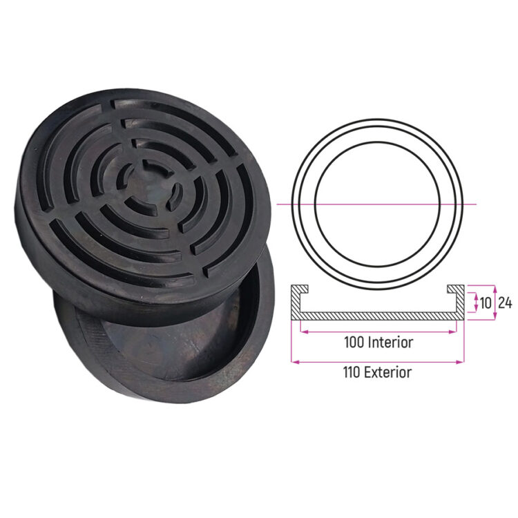 9975 | TACO DE GOMA DE ELEVADOR - KONI, BRADBURY, HERKULES, TECALEMIT