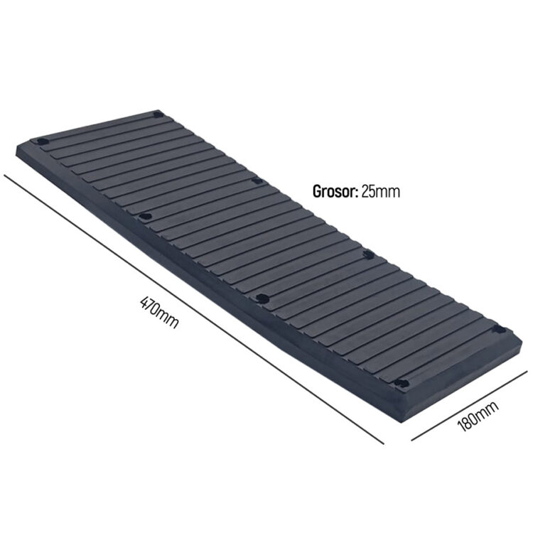 TACO DE GOMA DE ELEVADOR - RECTANGULAR EXTRA GRANDE 47 X 18CM