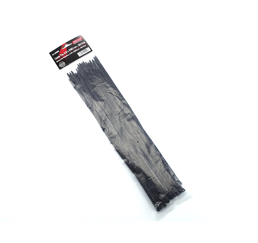 9988 | BRIDA DE PLASTICO, 4.8 X 380MM - 50 PZS